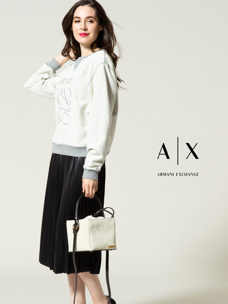 アルマーニエクスチェンジ レディース スカート ARMANI EXCHANGE 光沢