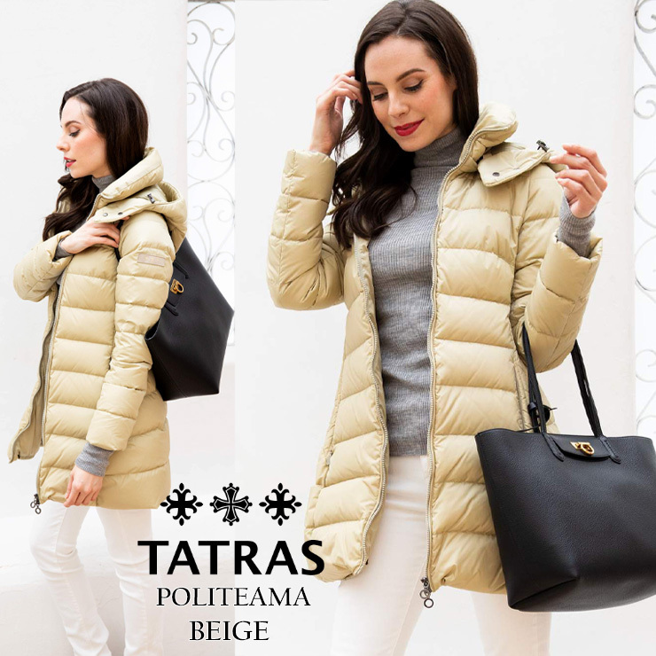 タトラス レディース TATRAS フード ナイロン ロング ダウンコート