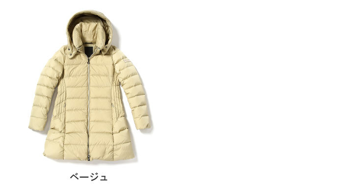 タトラス　TATRAS　ダウンコート　ベージュ TATRAS タトラス レディース フード ナイロン ロング ダウン