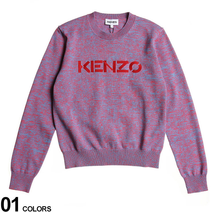 ケンゾー ニット レディース KENZO クラシックロゴ クルーネック ニット セーター プルオーバー KZLFC52PU6833LA