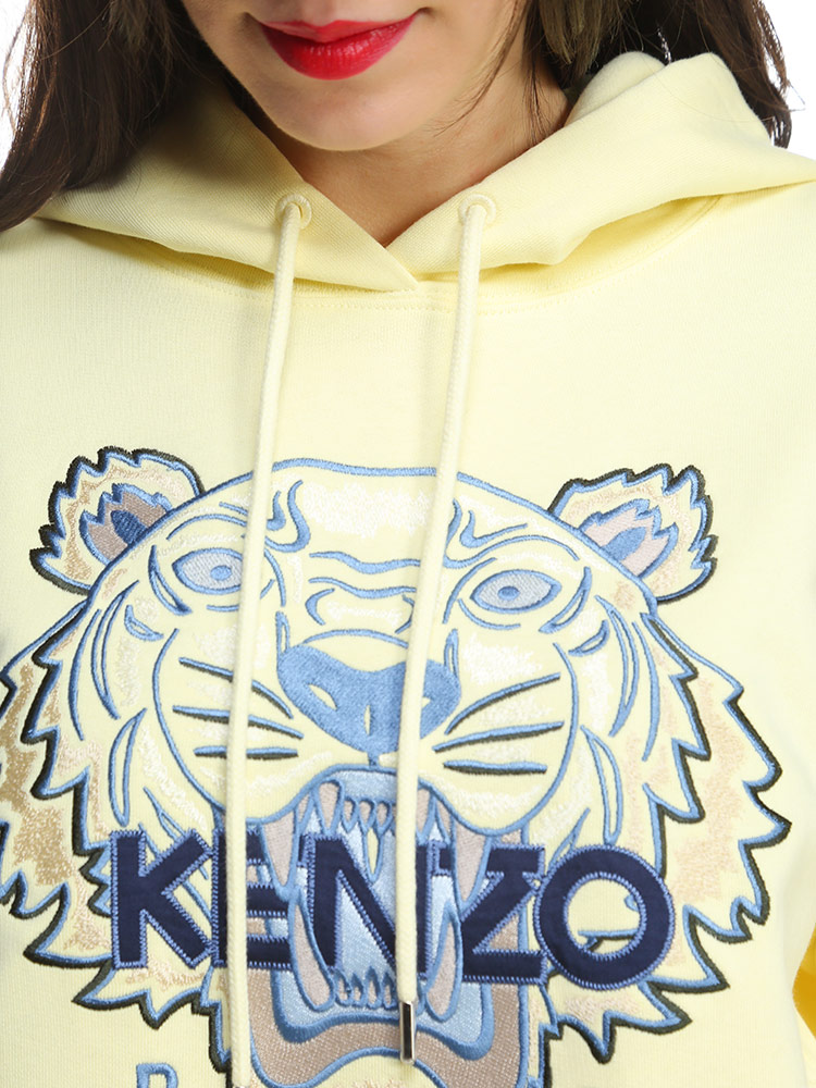 ケンゾー レディース パーカー KENZO タイガー刺繍 プルオーバー フーディ― TIGER CLASSIC ブランド トップス クラシック  コットン KZLFC52SW8714XL