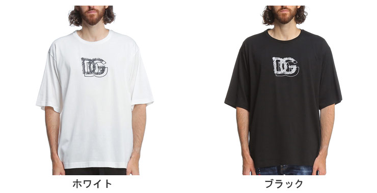 ドルチェ＆ガッバーナ Tシャツ 半袖 DOLCE&GABBANA ブランド トップス シャツ エンブロイダリー DGG8OK4ZFU7EQ