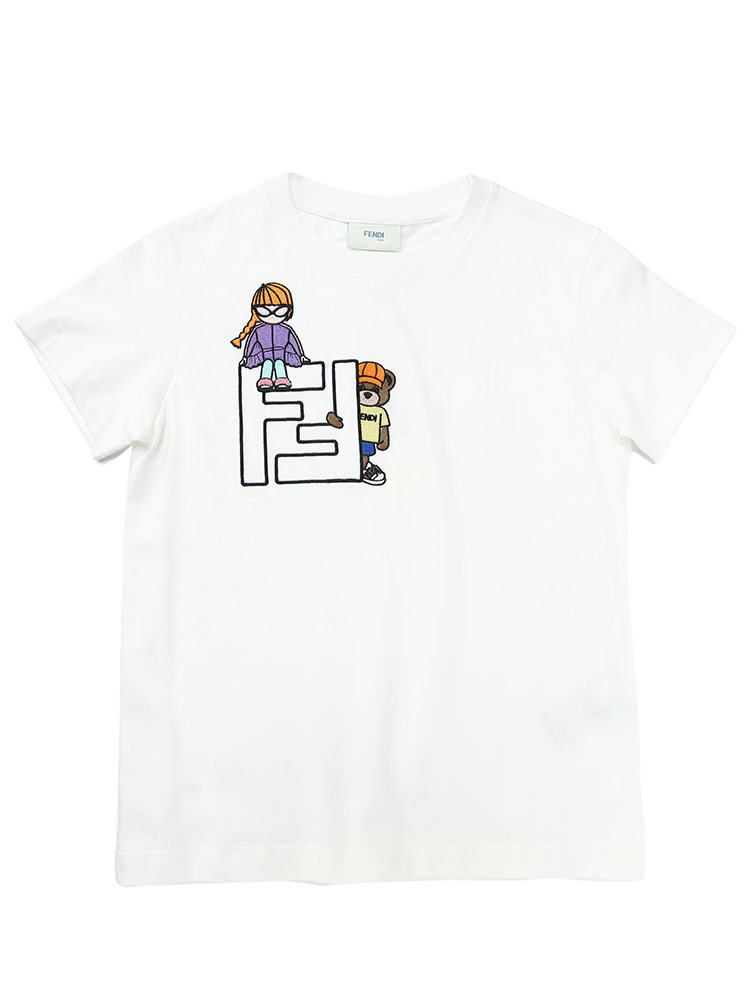 Tシャツ 半袖 FENDI ブランド 子供服 カットソー トップス シャツ FF