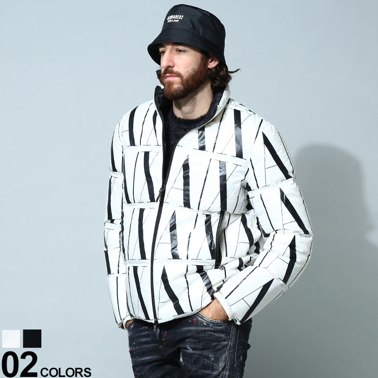 現行美品厚手！定6万ARMANIダウンジャケットアルマーニaxロッキーBacon ARMANI EXCHANGE ダウン ダウンジャケット A|X アルマーニ