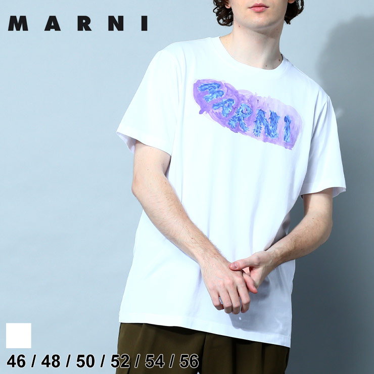 マルニ MARNI Tシャツ 半袖 メンズ クルーネック ロゴ ブランド
