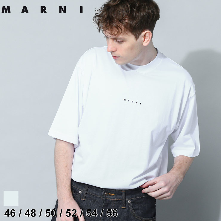 マルニ MARNI Tシャツ 半袖 メンズ カットソー ミニロゴ クルーネック