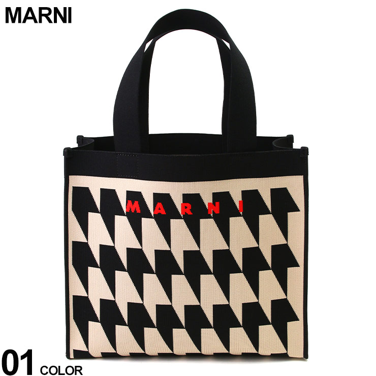 送料関税込☆MARNI 千鳥格子 ジャガード スモール トートバッグ 7674204993.jpg