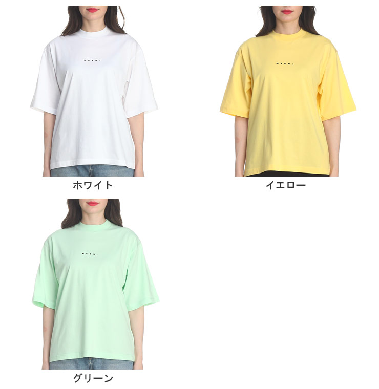 MARNI マルニ ロゴ 半袖 コットン Tシャツ THJE0263P1USCS87 MARNI マルニ Tシャツ THJE0263P1 USCS87 レディース ミドル