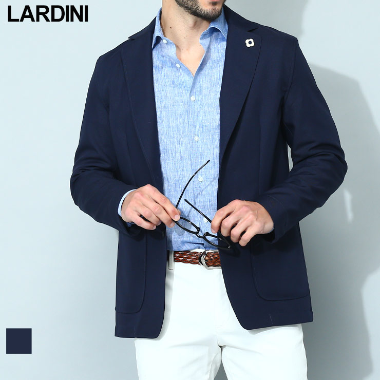 ラルディーニ ジャケット LARDINI テーラード メンズ ウール混 無地