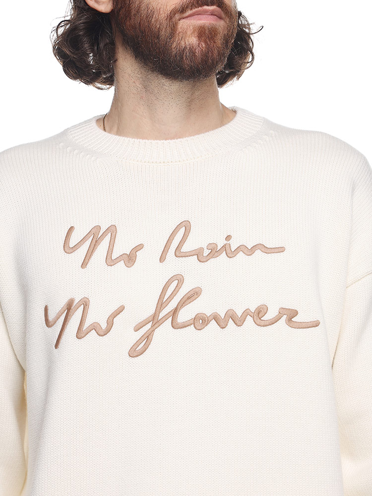 LARDINI（ラルディーニ） ニット メンズ セーター レタード刺繍 クルー