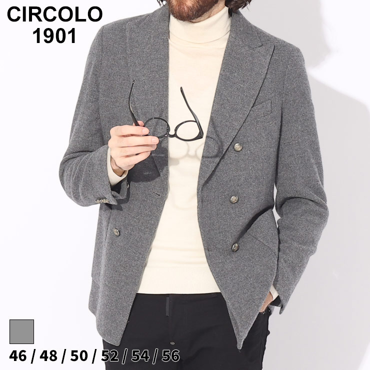 チルコロ1901 ジャケット CIRCOLO 1901 テーラードジャケット ダブル 