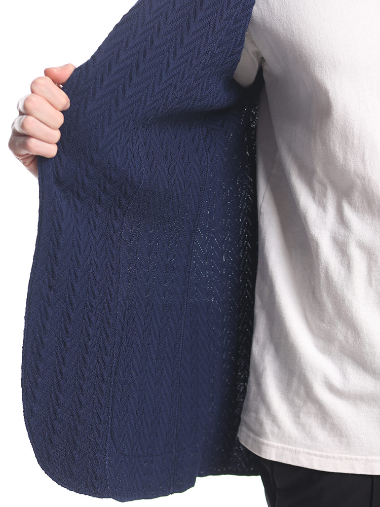 LARDINI（ラルディーニ） シングル 2ツ釦 ケーブルニット ジャケット