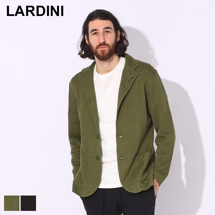 ラルディーニ ニットカーディガン LARDINI ラルディーニ メンズ コットン ナイロン ブークレ