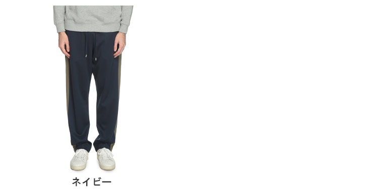 LARDINI ウエストゴム入り スラックスパンツ ネイビー メンズ 46サイズ LARDINI ウエストゴム入り スラックスパンツ ネイビー メンズ 46