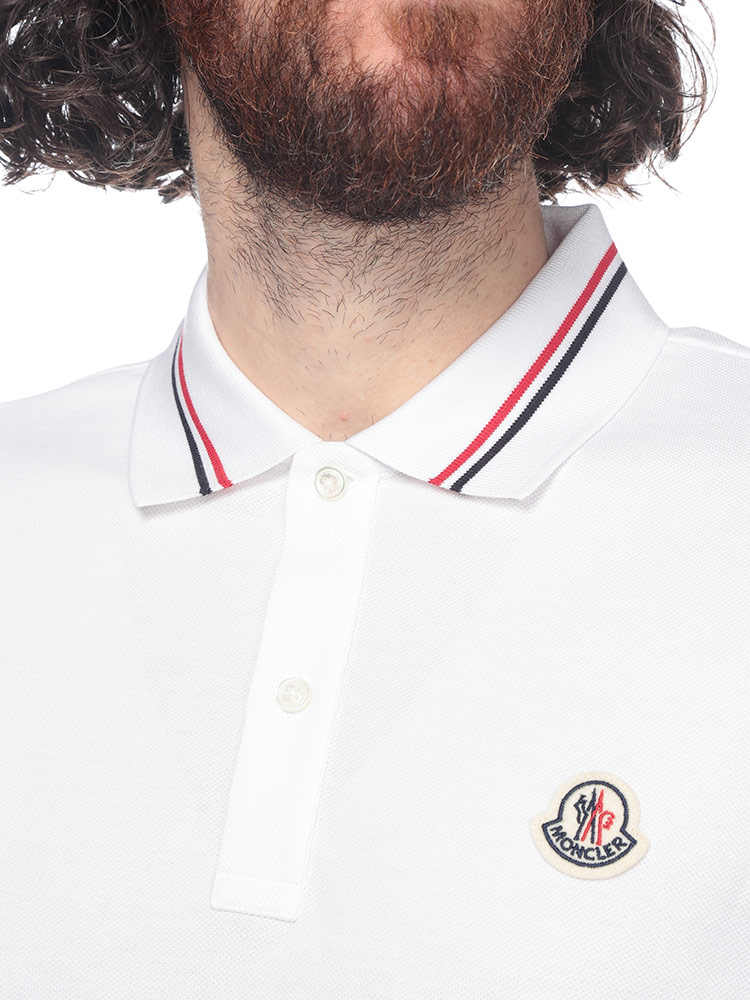 MONCLER モンクレール 衿トリコロールライン 半袖 ポロシャツ