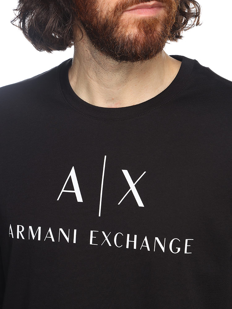 ARMANI EXCHANGE Tシャツ　ロゴプラント　フェード　グレー ARMANI EXCHANGE アルマーニ エクスチェンジ スウェットシャツ A