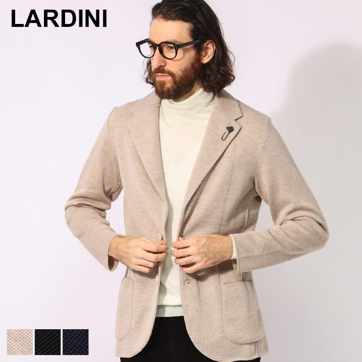LARDINI (ラルディーニ) ウール シングル ニットジャケット