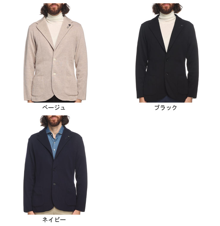 LARDINI (ラルディーニ) ウール シングル ニットジャケット