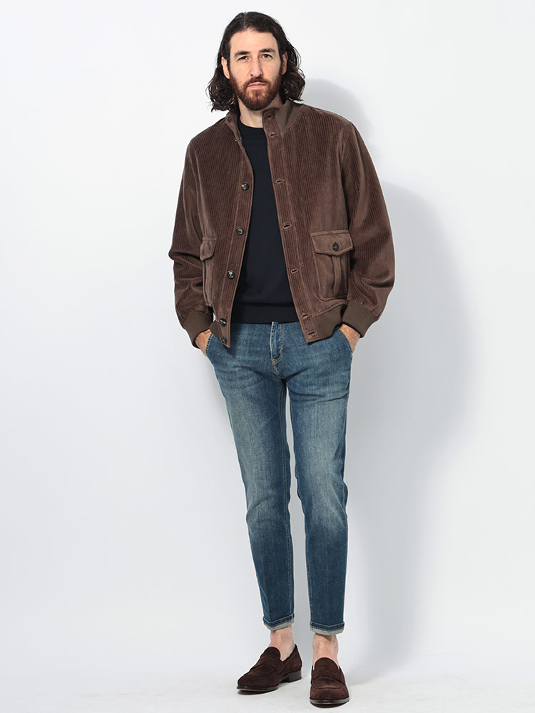 CIRCOLO 1901（チルコロ 1901） ニットカラー コーデュロイ ボタン