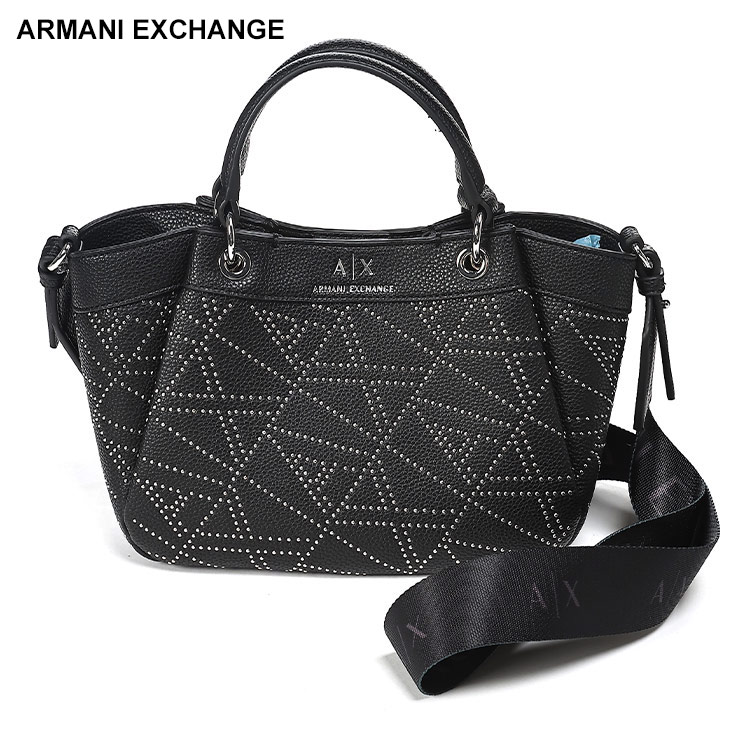 美品Armani Exchange スタッズ　ブラックショルダーバッグ 姫路東店】 中古 ARMANI EXCHANGE | アルマーニエクスチェンジ