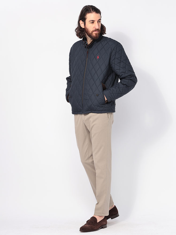 【薄く擦れた傷があるのでお安く出品中】ポロ・ラルフローレン ブルゾン M メンズ POLO RALPH LAUREN ポロラルフローレン 撥水 キルティング