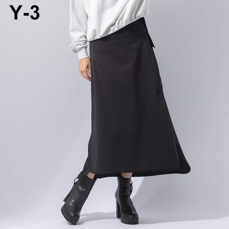 【Y-3】 レディース スカート マキシ ウエストリボン 国内発送 Y-3】 レディース スカート マキシ ウエストリボン 国内発送