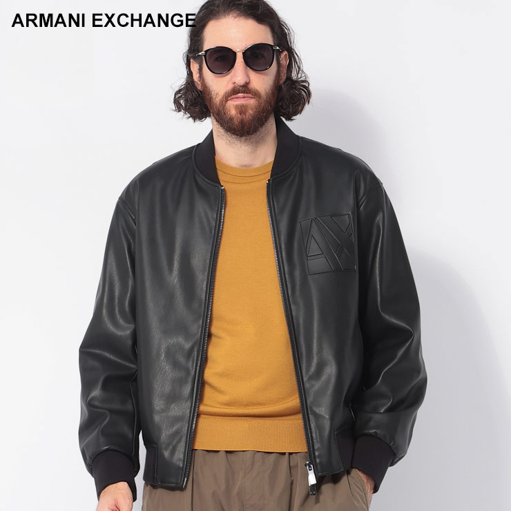 アルマーニジーンズ　 フェイクレザー　ライダースジャケット 楽天市場】ARMANI EXCHANGE A/X アルマーニ エクスチェンジ