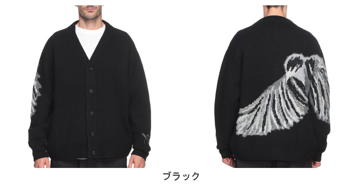 Y-3 ワイスリー グラフィックプリント ジッパーポケット付き ニット
