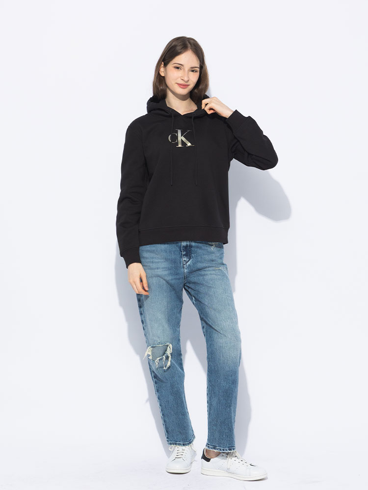 カルバンクライン   パーカー レディース ロゴプリント プルオーバー スウェット CKLJ20J224721 楽天市場】Calvin Klein (カルバンクライン) ロゴプリント プル