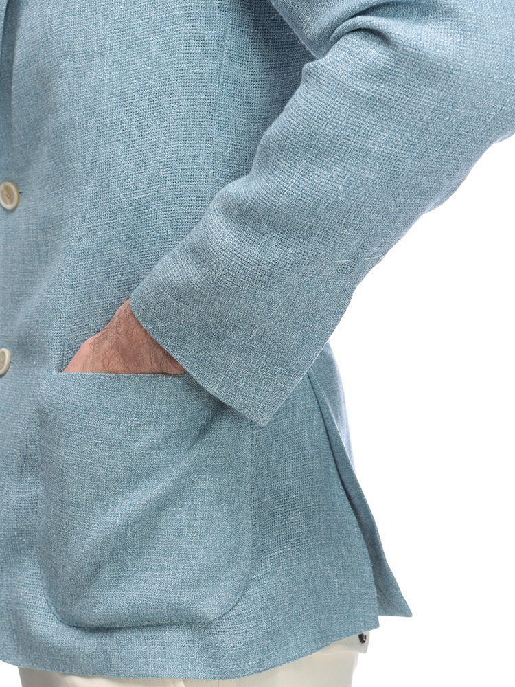 LARDINI（ラルディーニ） ジャケット メンズ ウールリネン シングル