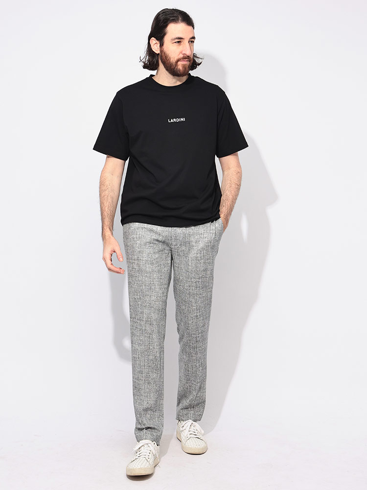 LARDINI（ラルディーニ） 半袖 Tシャツ メンズ ゴシックロゴ クルー