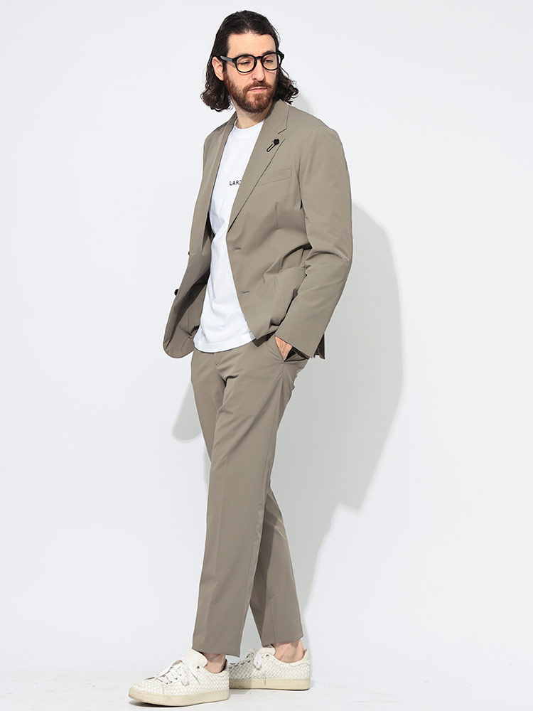 LARDINI（ラルディーニ） セットアップスーツ メンズ ストレッチ 無地