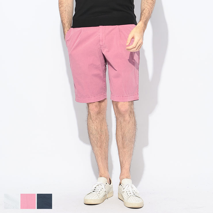 PT TORINO BERMUDA ショートパンツ シアサッカー ライトピンク PT TORINO ピーティートリノ ショートパンツ メンズ ハーフ