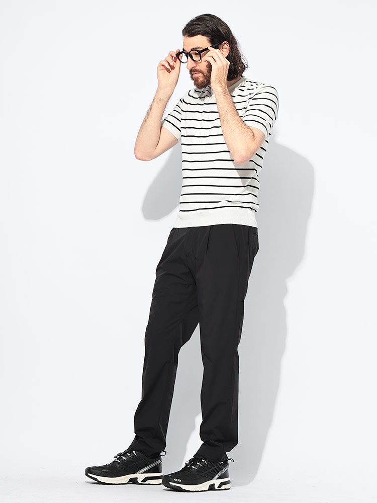 Gran Sasso（グランサッソ） 半袖 ニット Tシャツ メンズ ボーダー