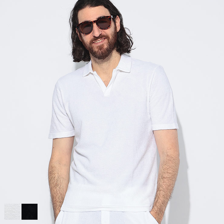 grancy 24ss ポロシャツ GRANCY ポロシャツ 「GRANCY」Ziplayered Wideshort Poloshirt