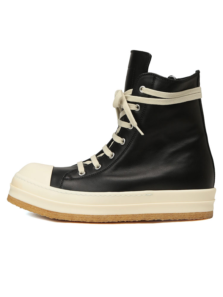リックオウエンス Rick Owens レザー Sacai サカイ ジルサンダー Rick Owens リック・オウエンス ハイカット レザースニーカー
