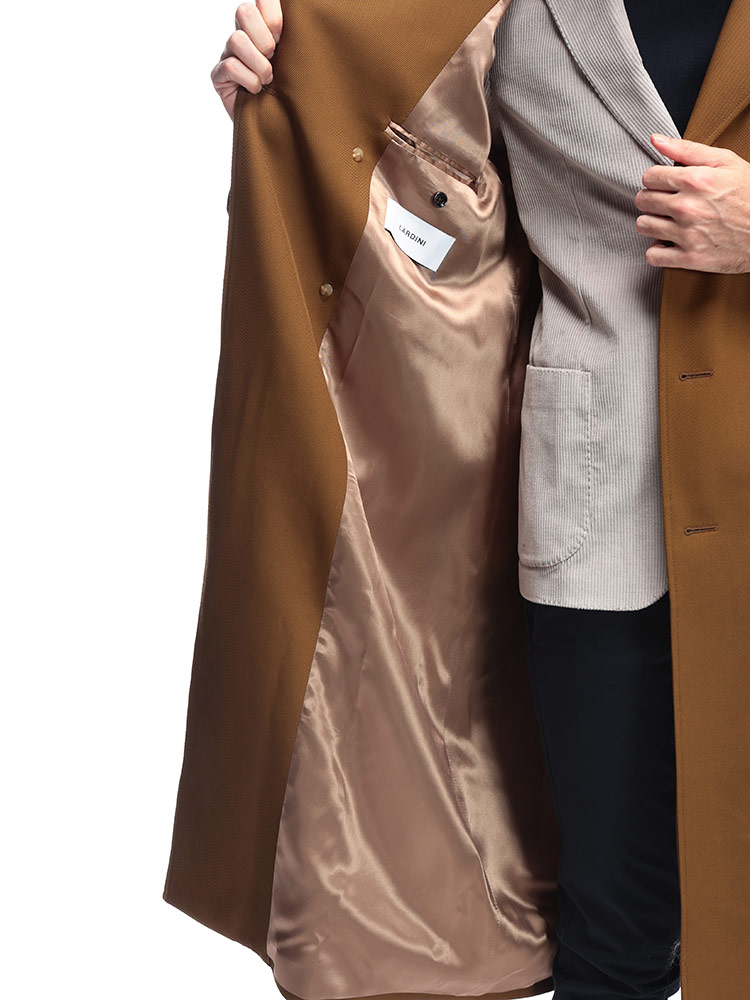 LARDINI（ラルディーニ） メンズ ウールツイル トレンチコート