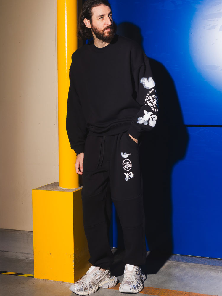 Y-3 ワイスリー ロゴプリント スウェット トラックパンツ GRAPHIC