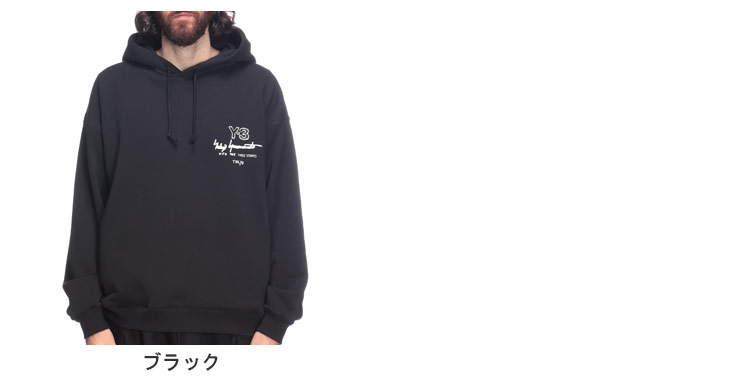 Y-3 ワイスリー メンズ 胸ロゴ プルオーバー パーカー GRAPHIC