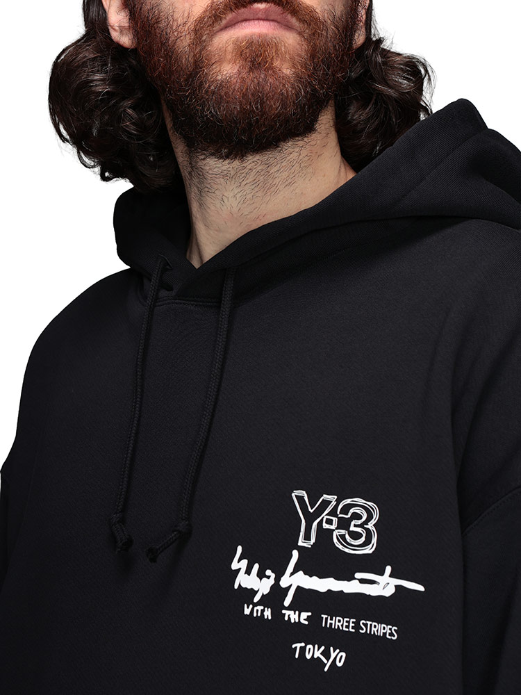 Y-3 ワイスリー メンズ 胸ロゴ プルオーバー パーカー GRAPHIC