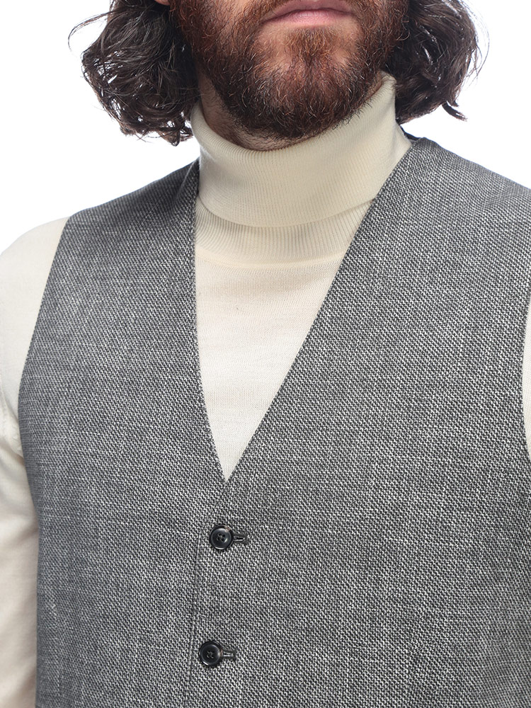 CIRCOLO 1901（チルコロ 1901） ジレ メンズ ホームスパン シングル