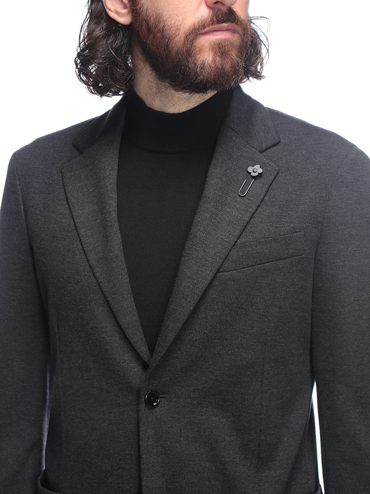 LARDINI（ラルディーニ） ストレッチ 無地 シングル ノータック スーツ