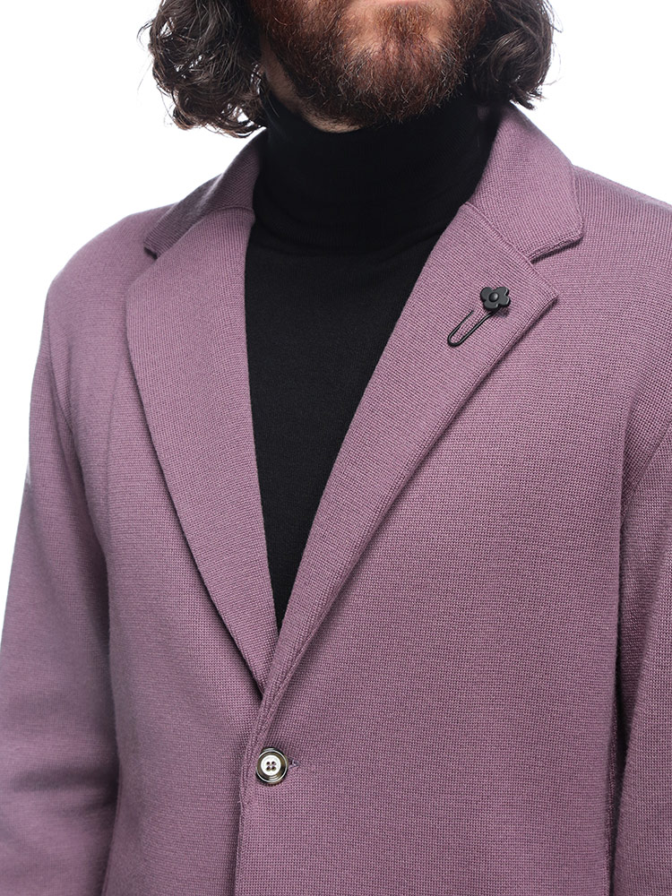LARDINI（ラルディーニ） ウール シングル 2ツ釦 ニットジャケット