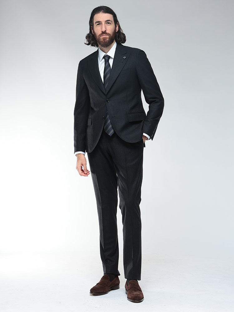 LARDINI スーツ LARDINI（ラルディーニ） スーツ メンズ ヘリンボーンピーク シングル