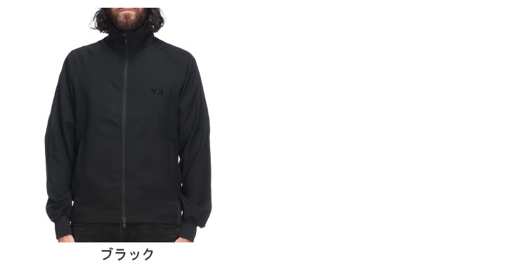 Y-3 ワイスリー メンズ トラックジャケット 胸ロゴ フルジップ