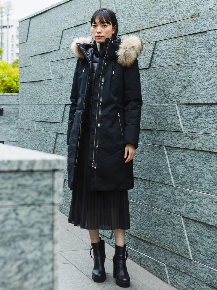 Mackage マッカージュ ダウンコート アウター レディース ファーフード