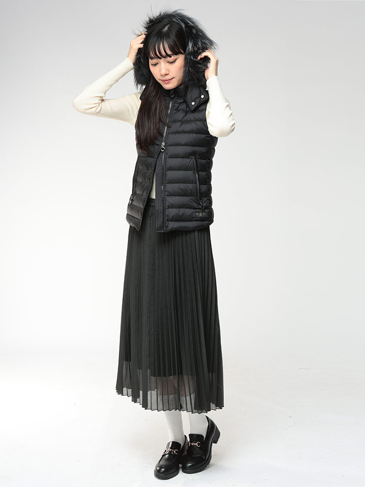 TATRAS（タトラス） ダウン ベスト アウター ファーフード フルジップ