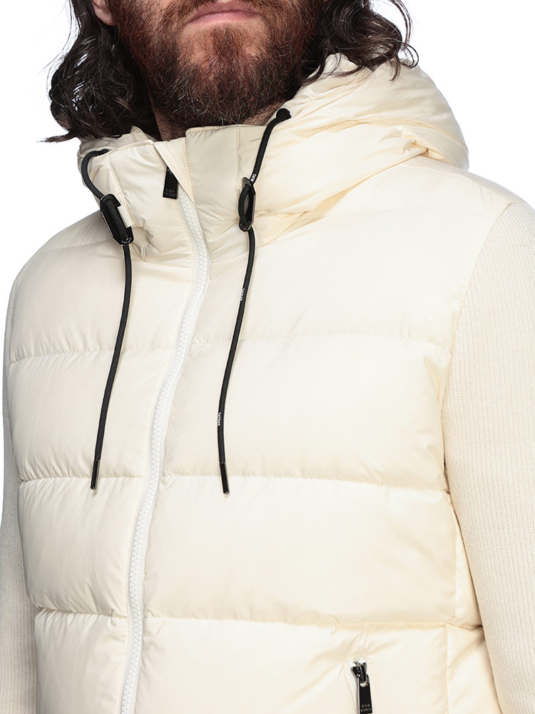 TATRAS（タトラス） ダウン アウター メンズ ニット 切り替え ドロー