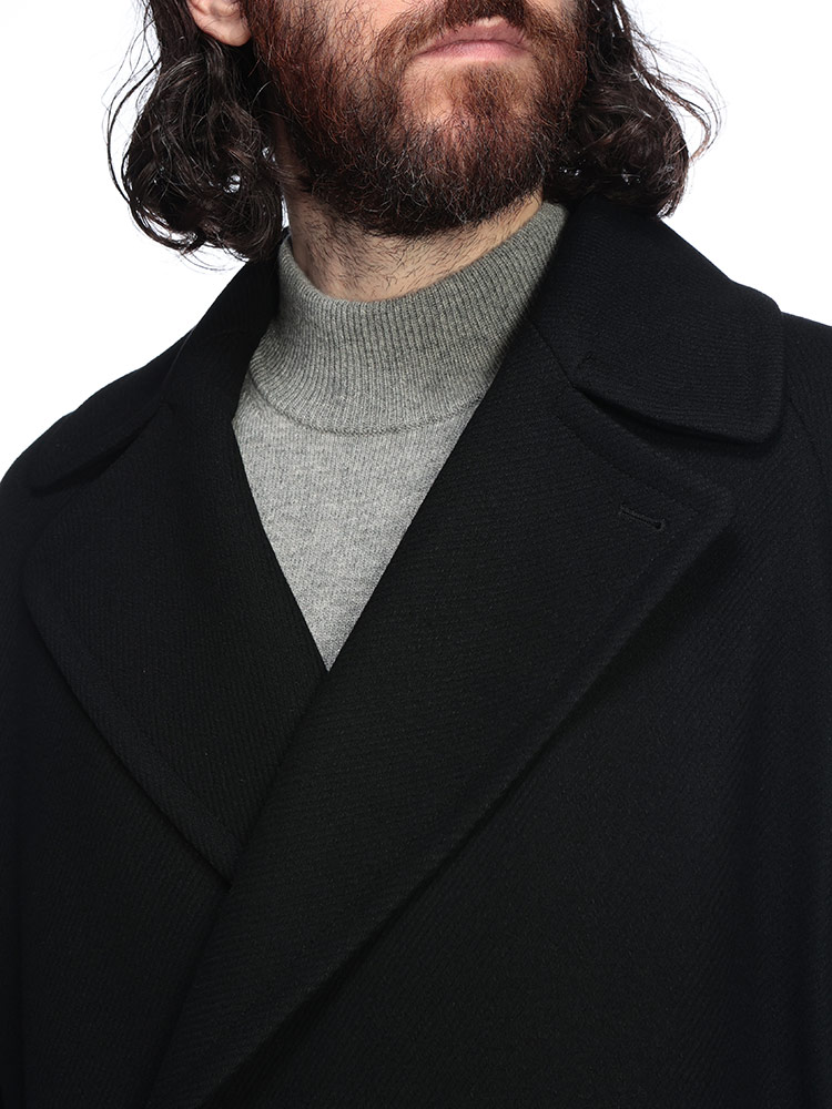 【hevo イーヴォ】メンズ　ダブルブレスト コート HEVO（イーヴォ） コート ジャケット hevo / 別注 BRINDISI ソリッド