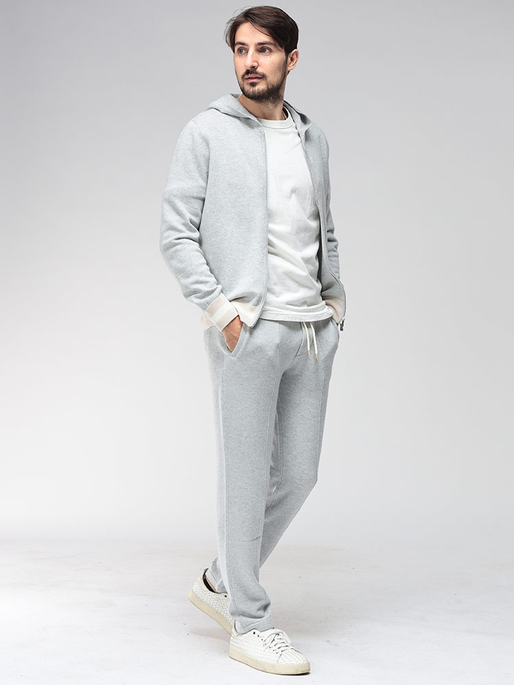 美品✨グランサッソ　ウールニットベスト　チャコールグレー　M相当 Gran Sasso（グランサッソ） パンツ メンズ ウール カシミヤ ウエスト